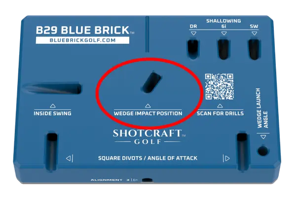 Wedge impact position slot
