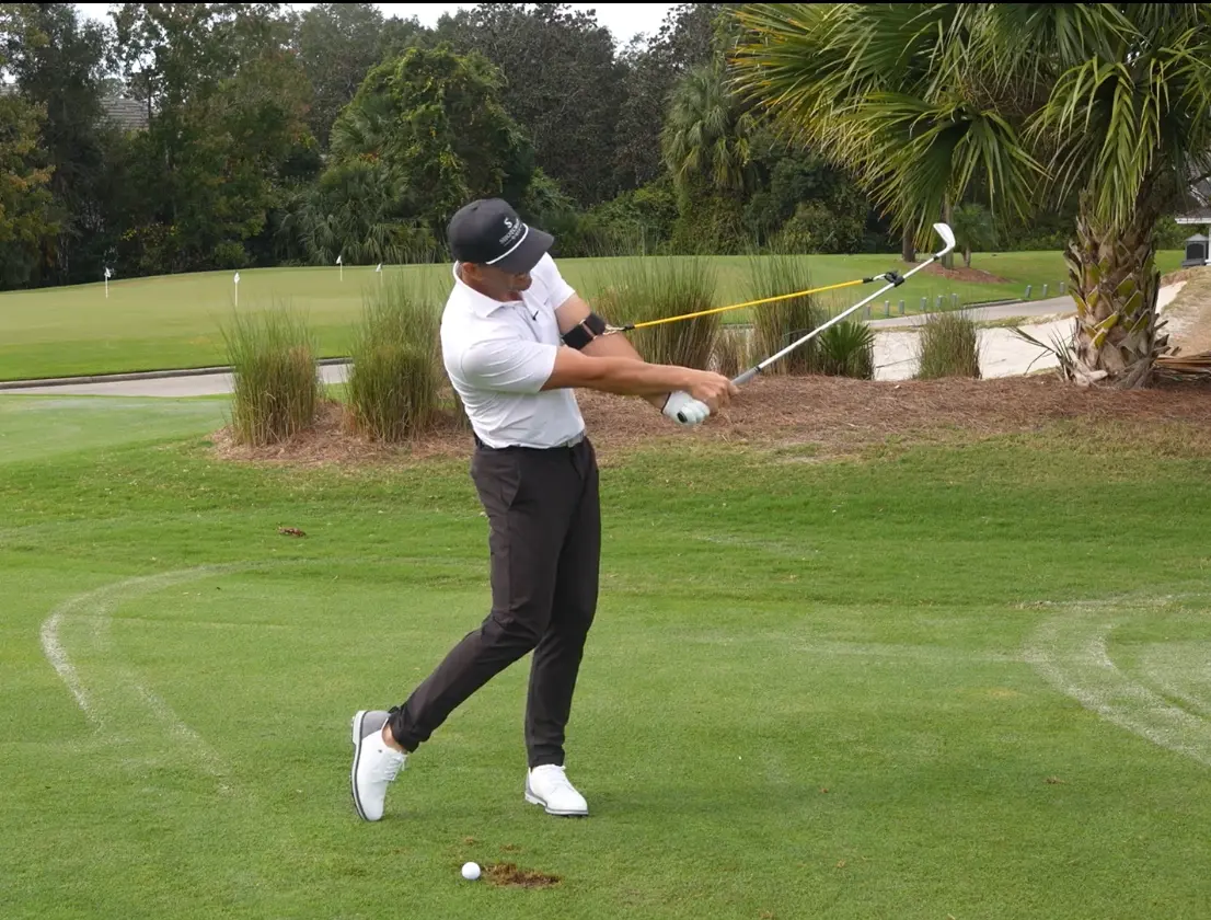 Release that lag and square the clubface at impact