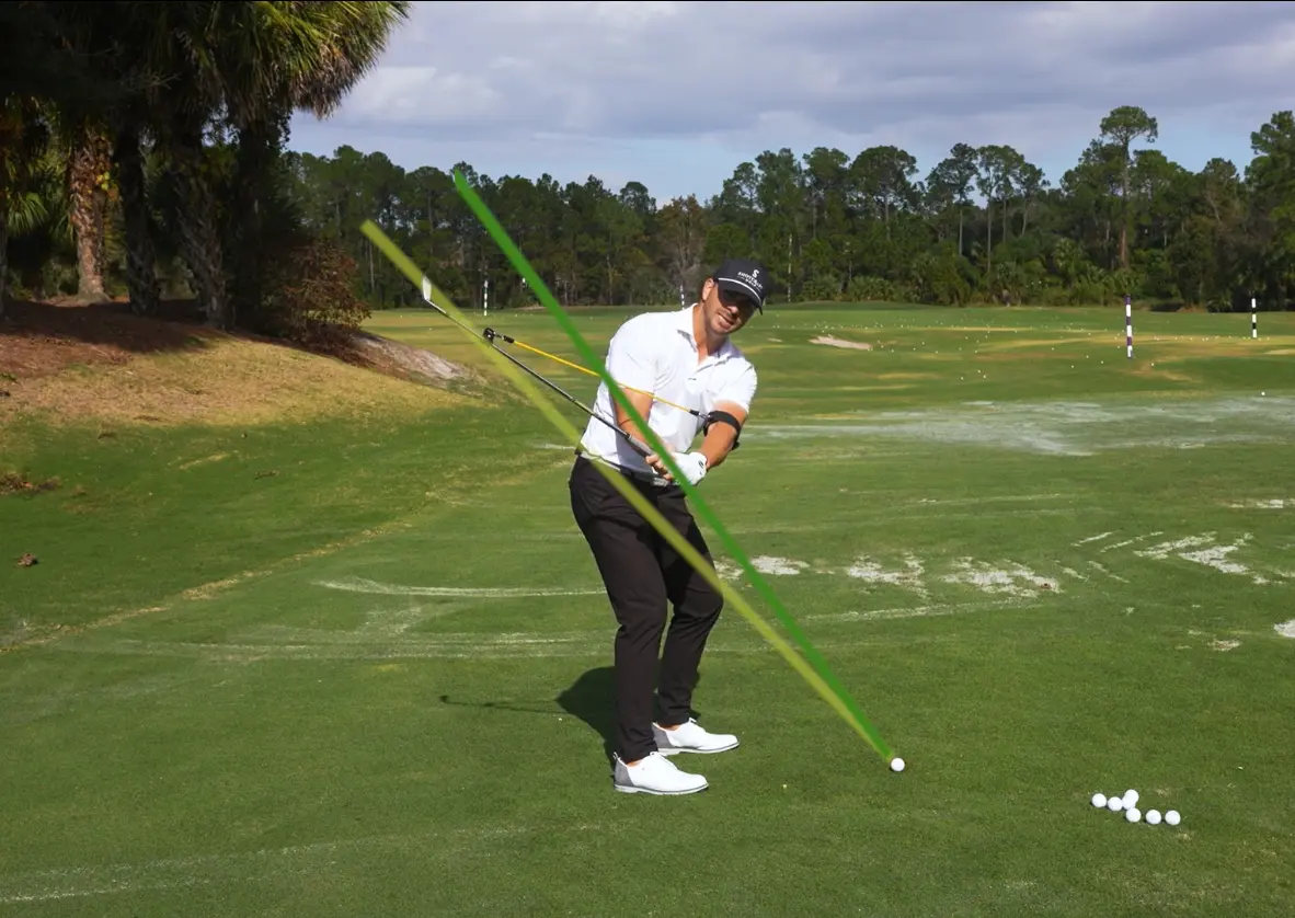 They shallow the club very early in the downswing